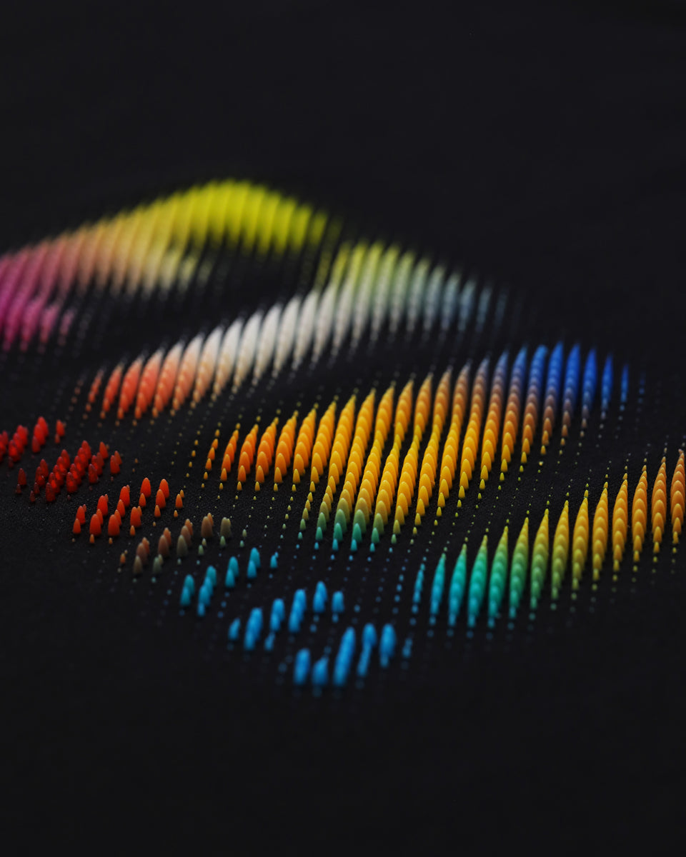 3D Print Dot Burst ELA Tee - Black