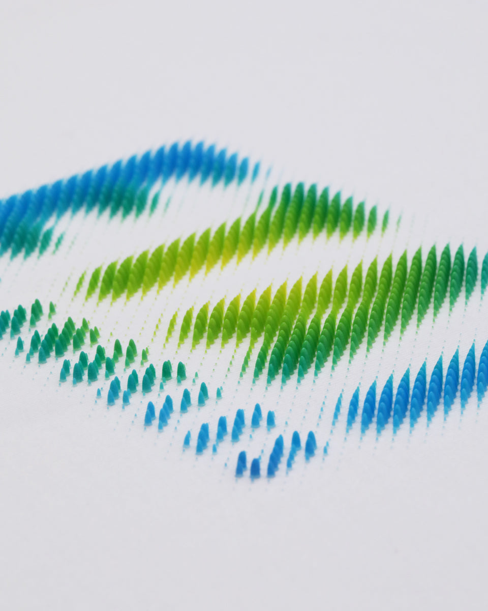 3D Print Dot Burst ELA Tee - White