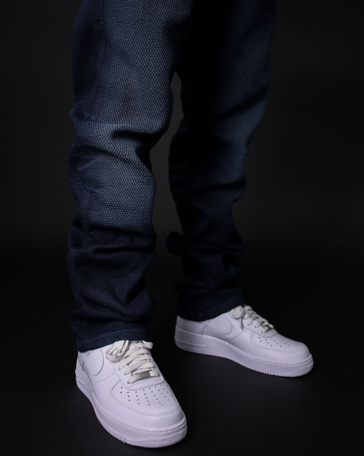 Jacquard Denim Jeans