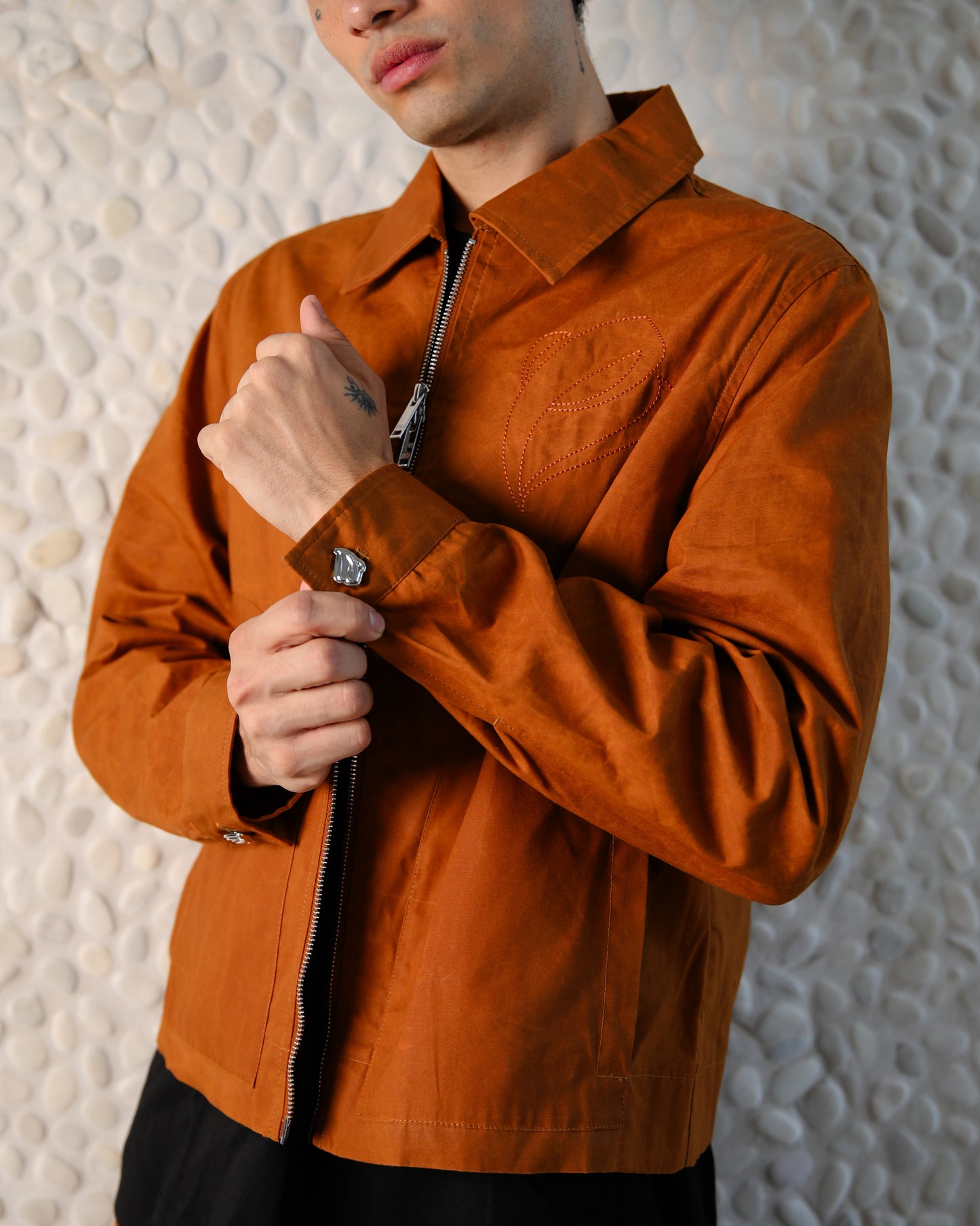 Wax Coated Jacket - Rust