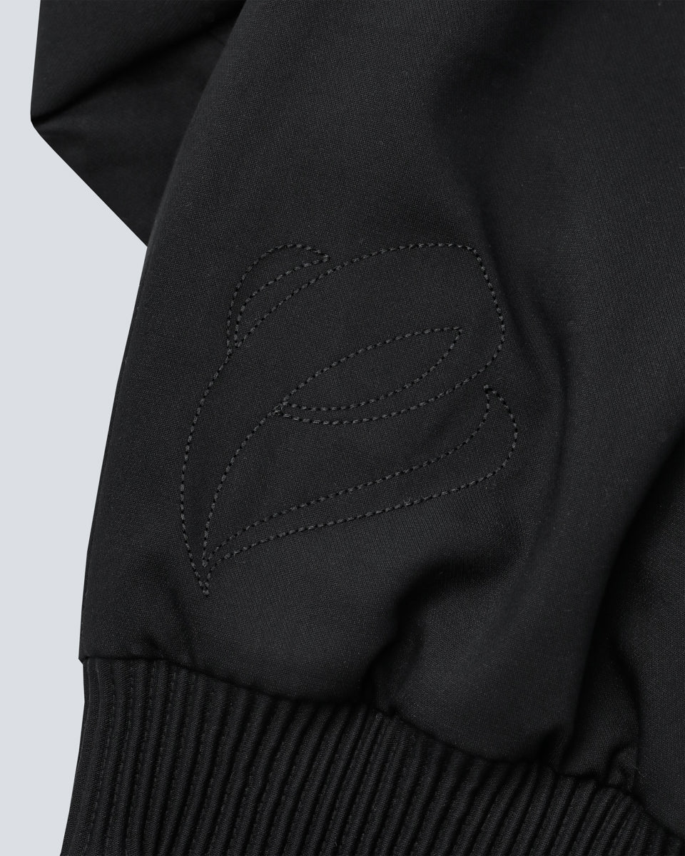 Double Collar Jacket - Black