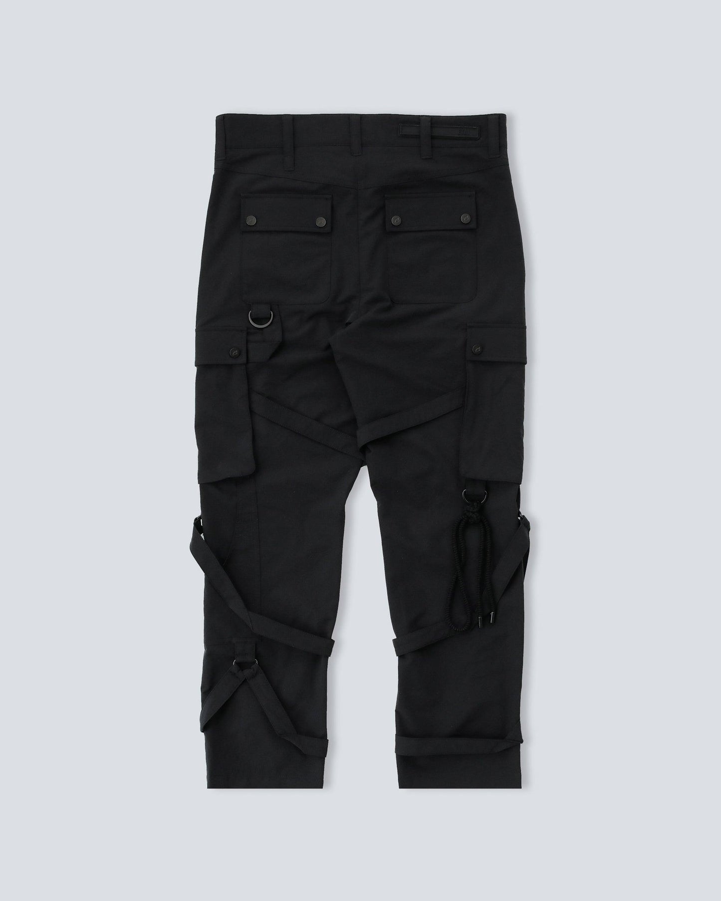 Multi-Strap Cargo Pants - Black - ETAI etaila.com
