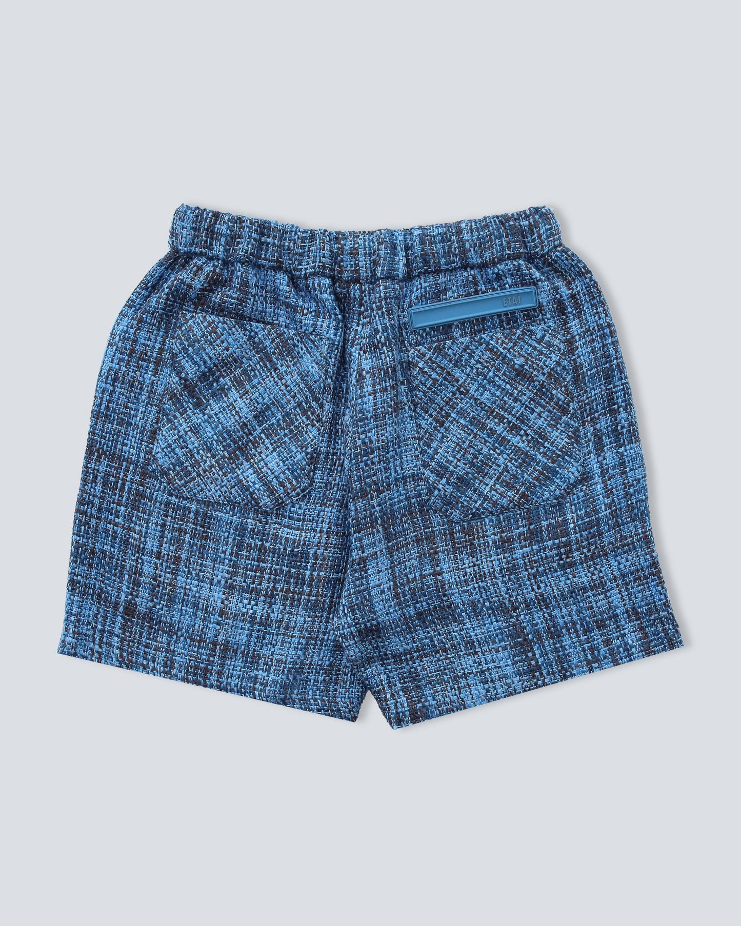 Blue Tweed Lounge Shorts
