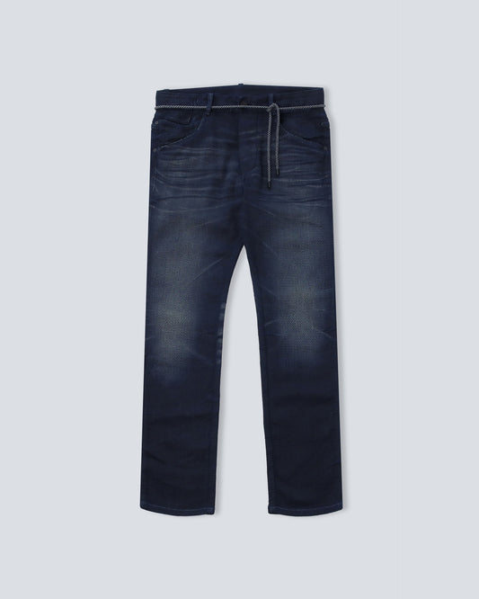 Jacquard Denim Jeans