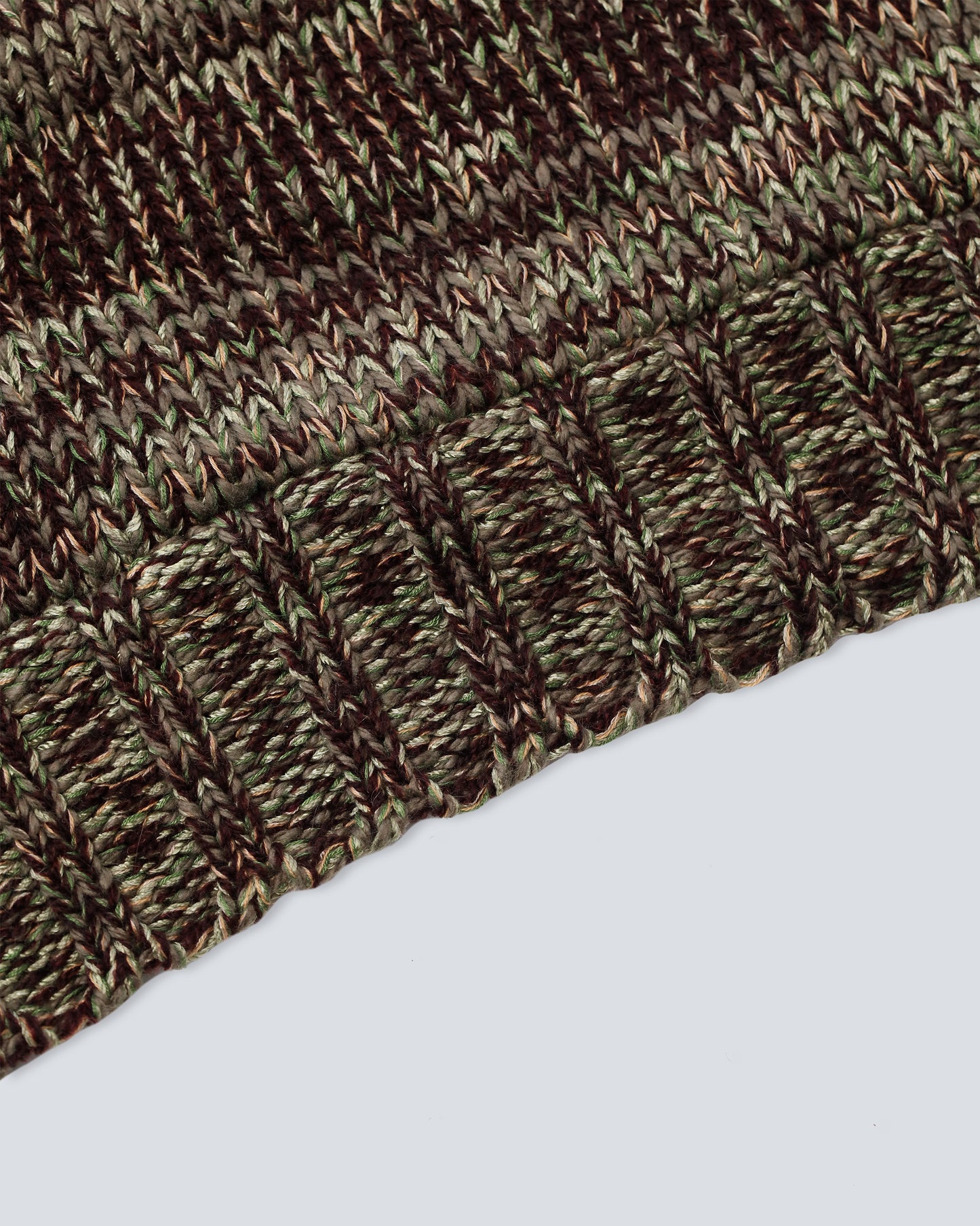 Olive Hand-Loomed Knitted Hoodie