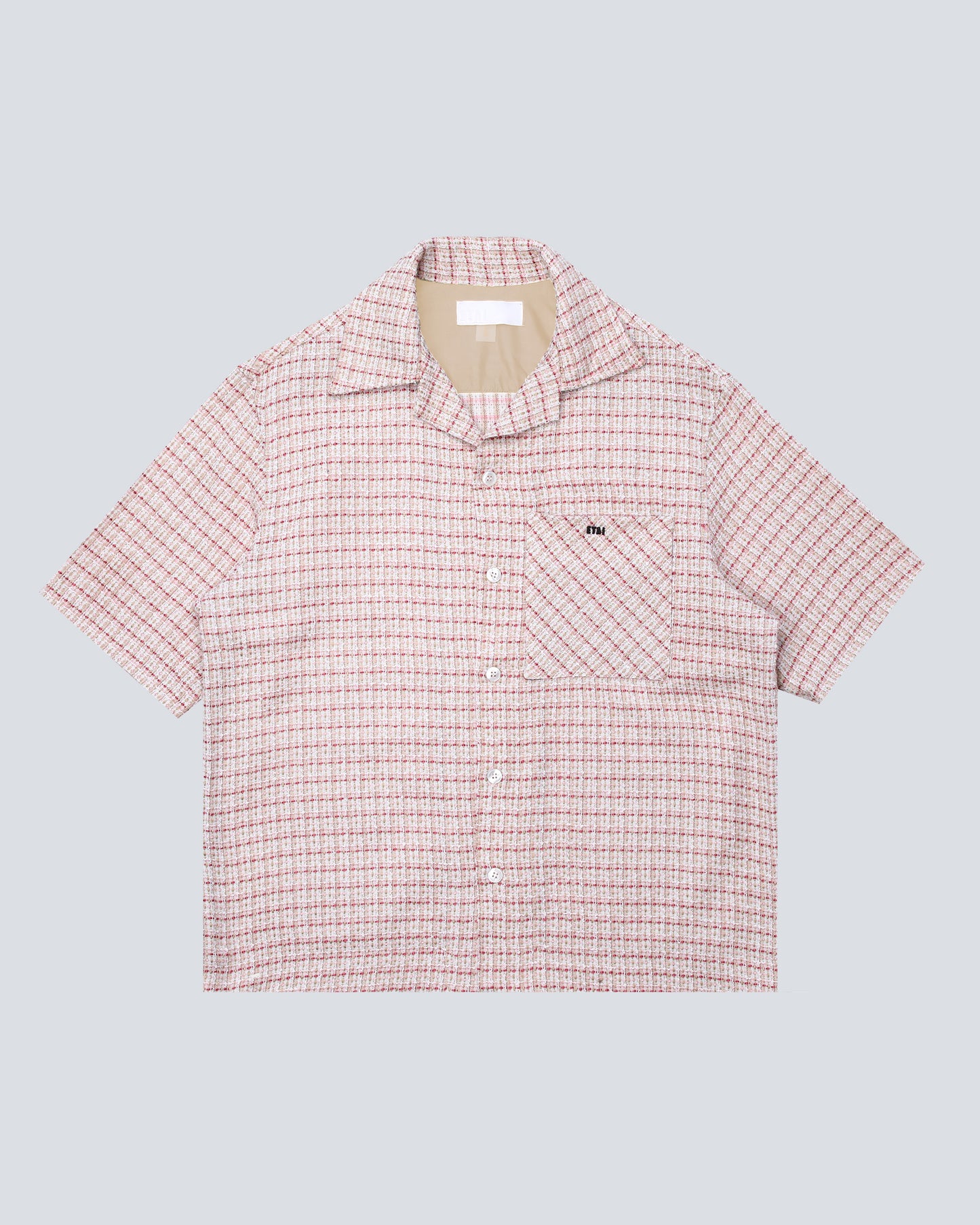 Pink Tweed Lounge Shirt