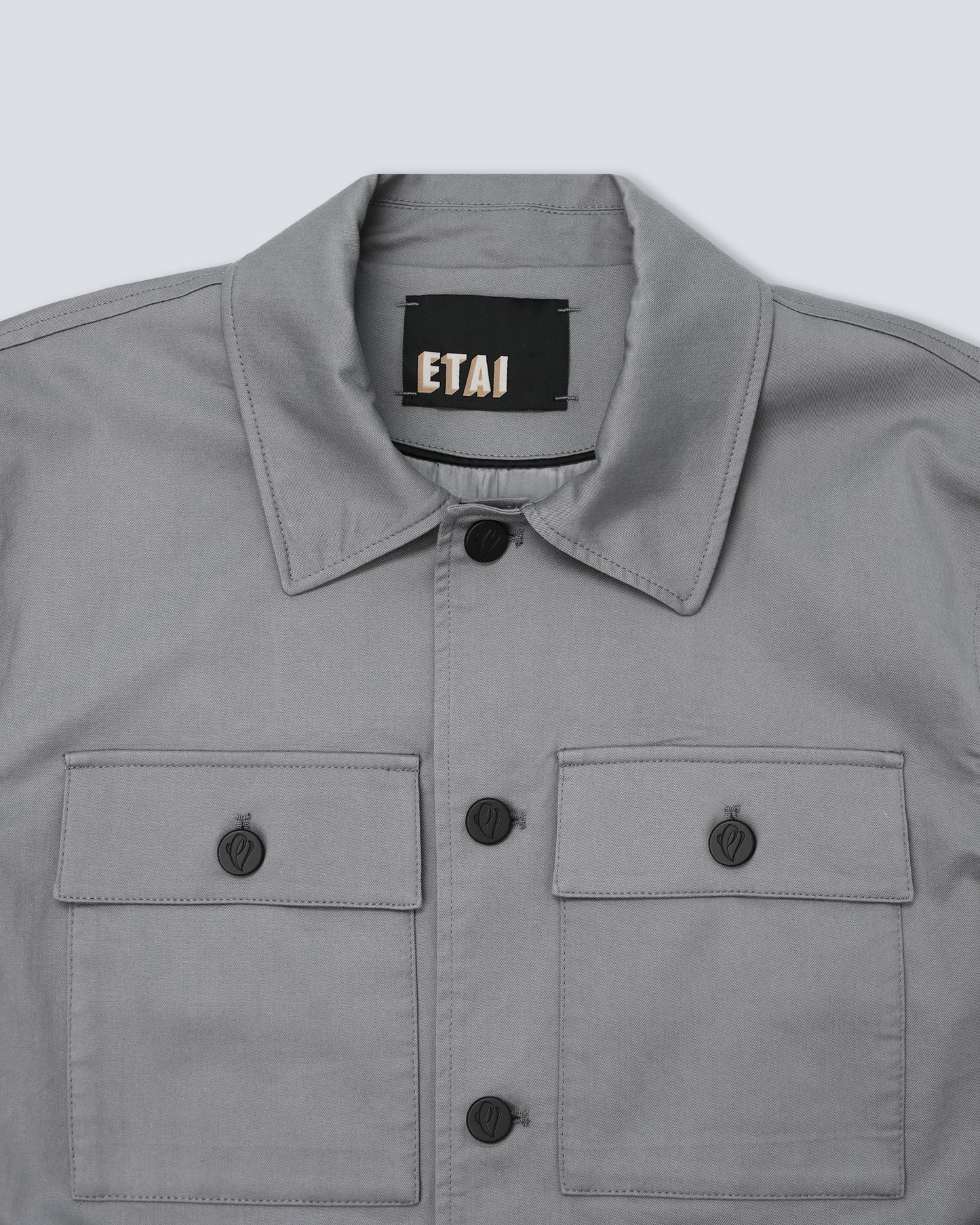 Cotton Shacket - Gray