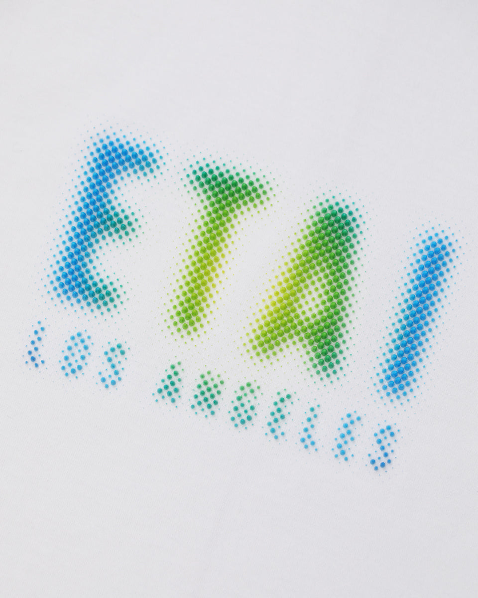 3D Print Dot Burst ELA Tee - White