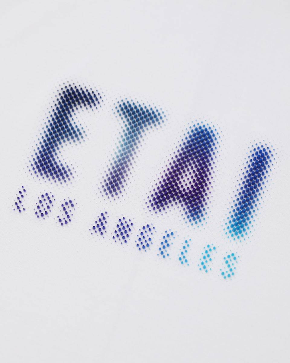 3D Print Dot Burst ELA Tee - White