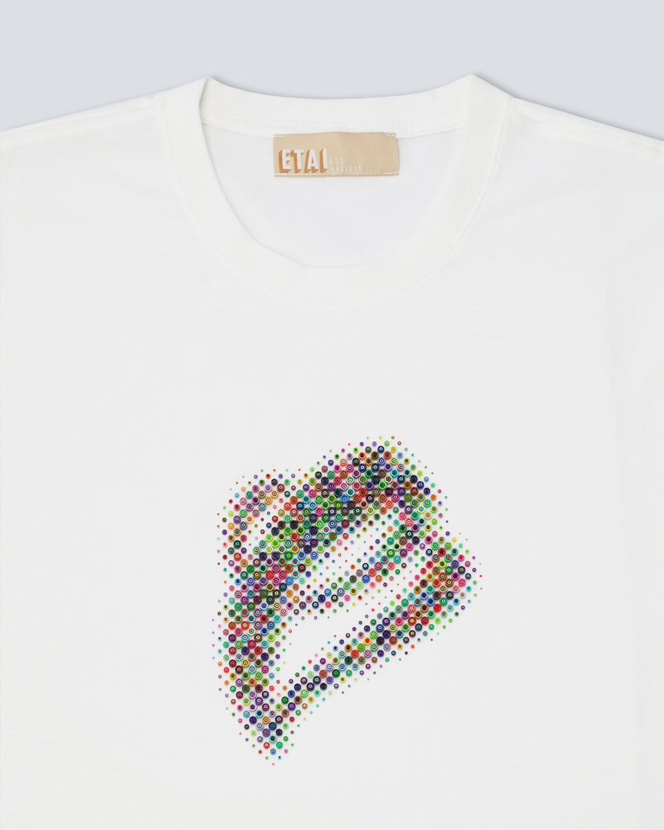 3D Print Multi Color Bead E Tee - White