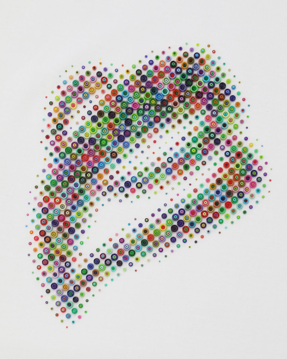 3D Print Multi Color Bead E Tee - White