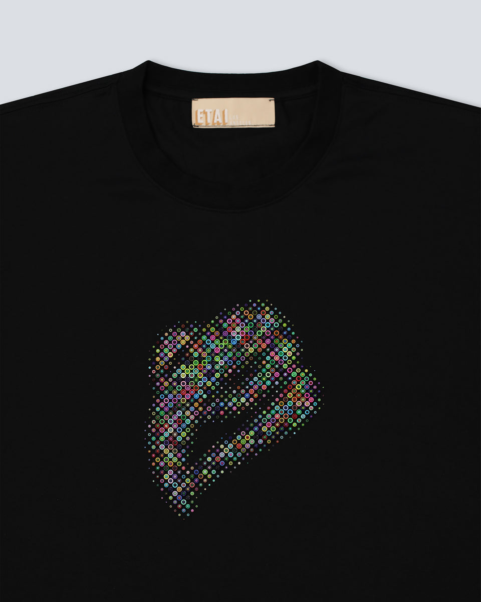 3D Print Multi Color Bead E Tee - Black