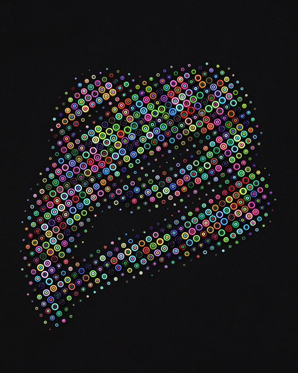 3D Print Multi Color Bead E Tee - Black