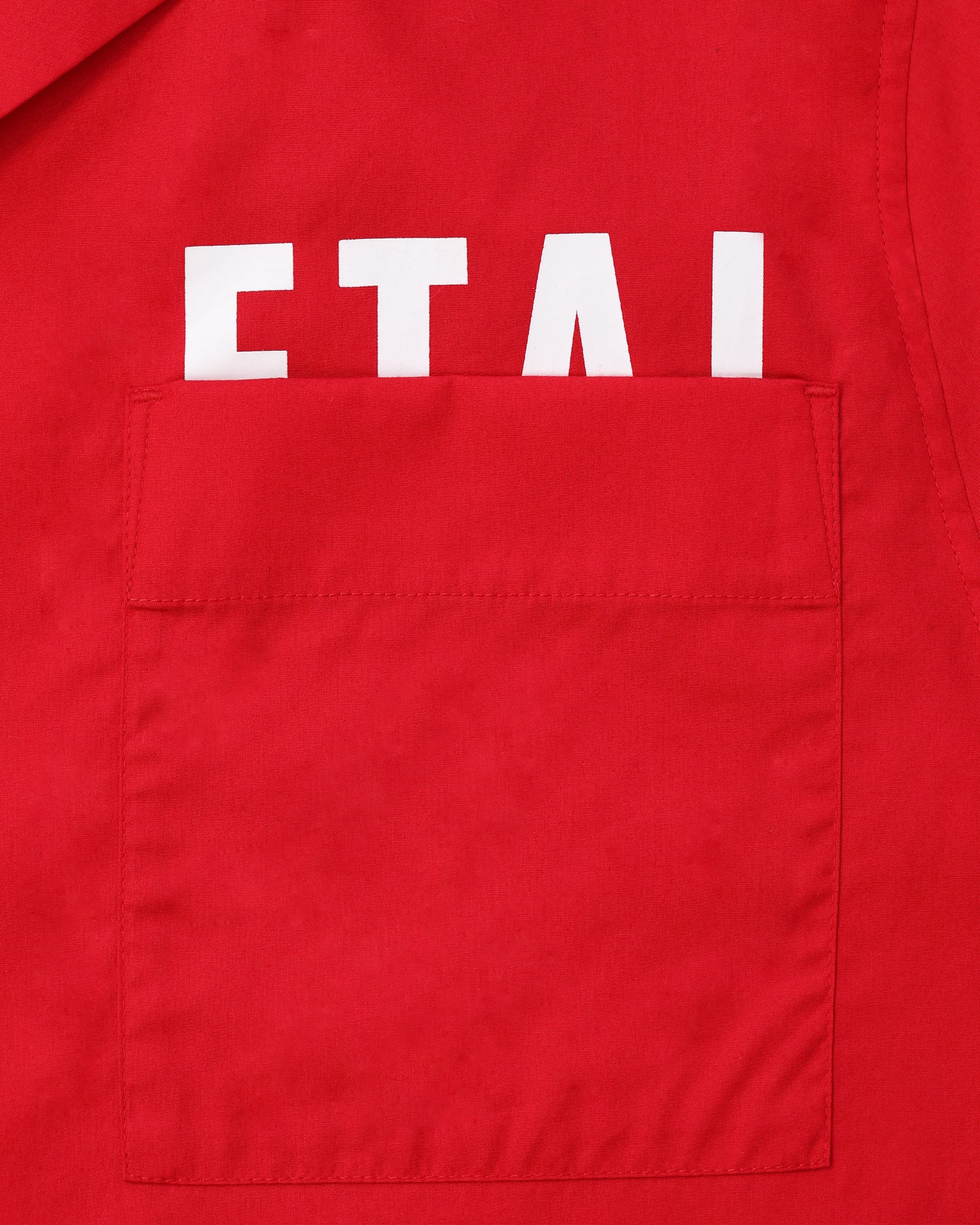 Hidden Logo Pocket Shirt - Red