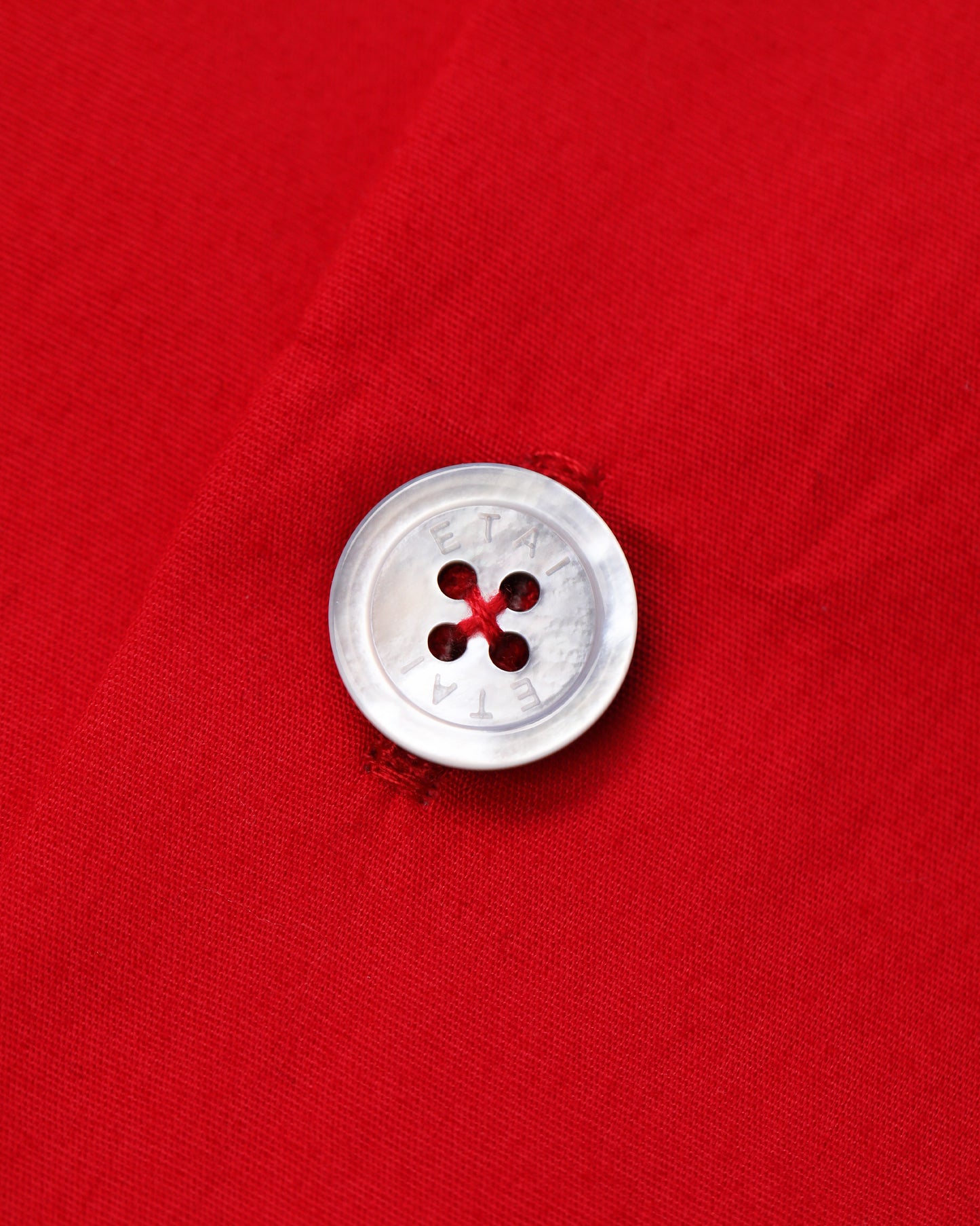 Hidden Logo Pocket Shirt - Red