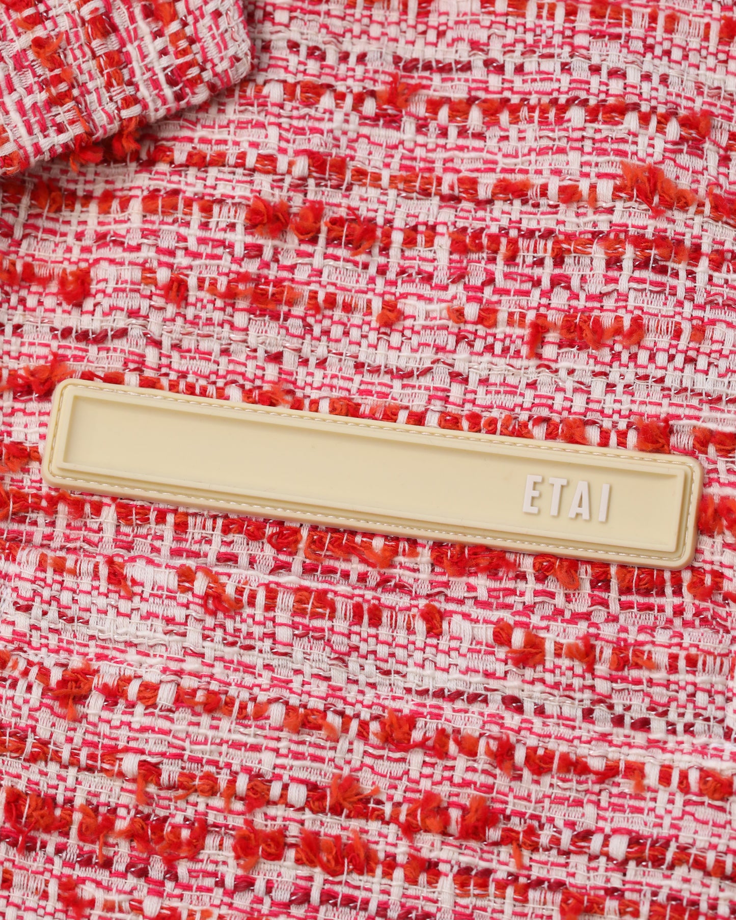 Cotton Tapestry Weave Shirt - Red