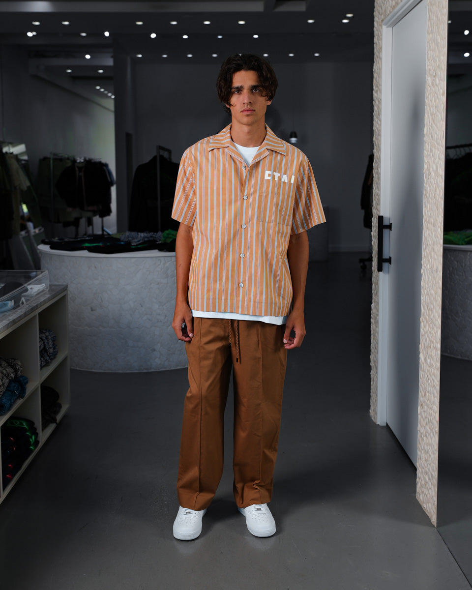 Hidden Logo Pocket Shirt - Orange