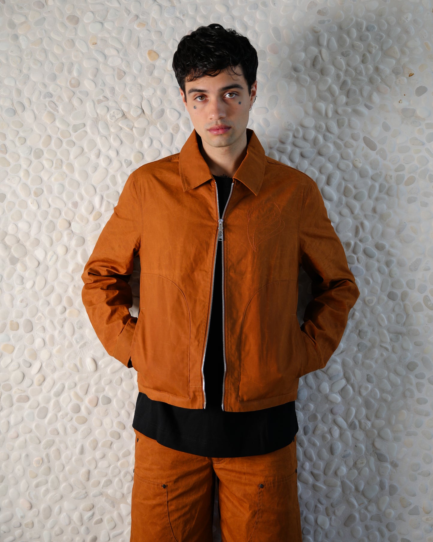 Wax Coated Jacket - Rust