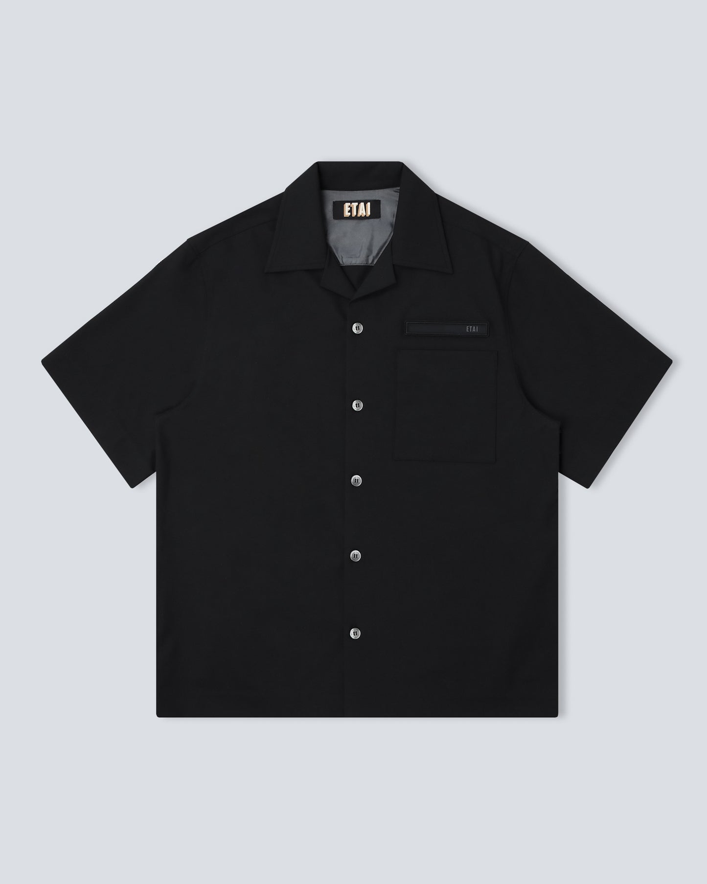 Stretch Tailoring Cloth Shirt - Black