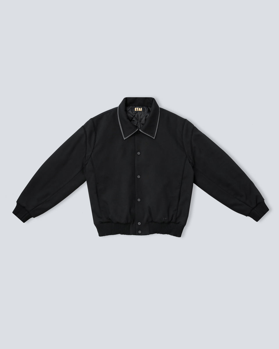 Double Collar Jacket - Black