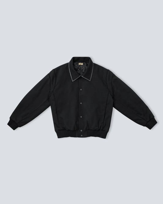 Double Collar Jacket - Black