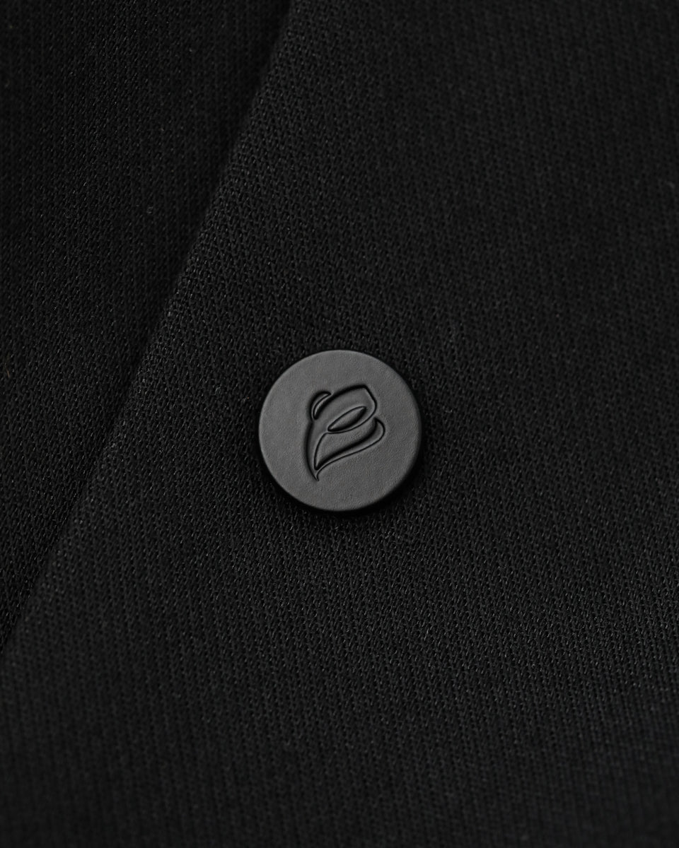 Double Collar Jacket - Black