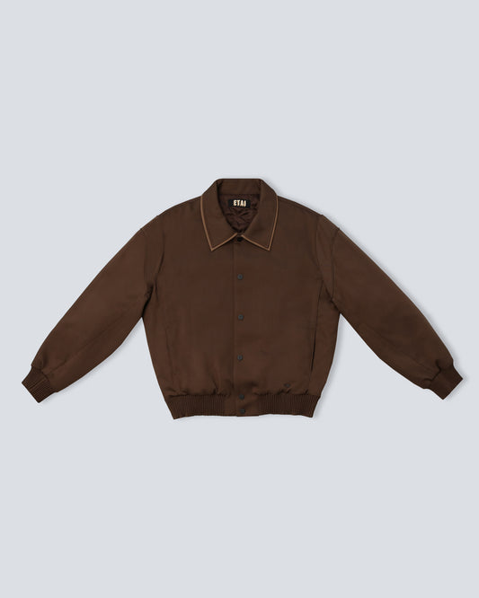 Double Collar Jacket - Brown