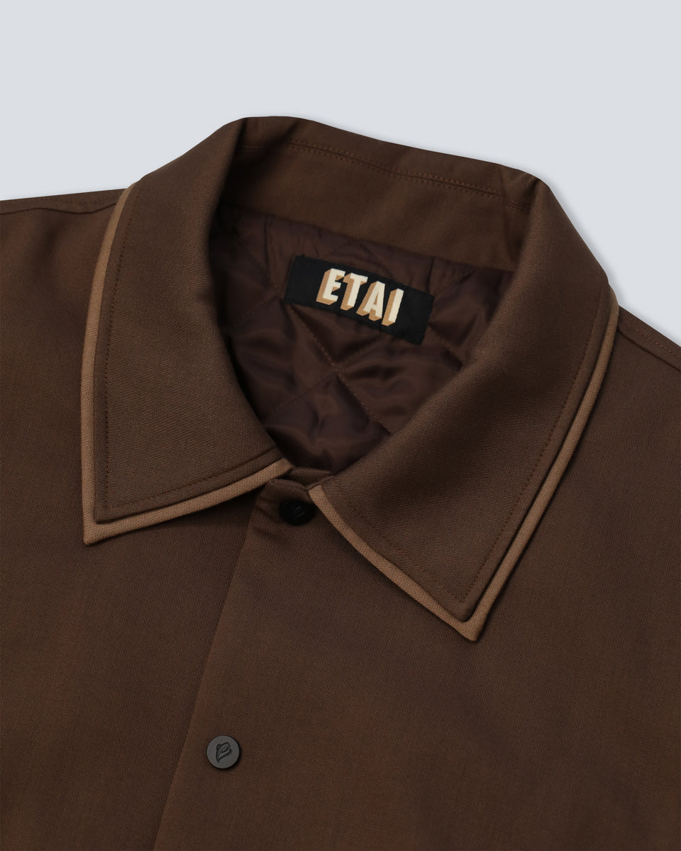 Double Collar Jacket - Brown