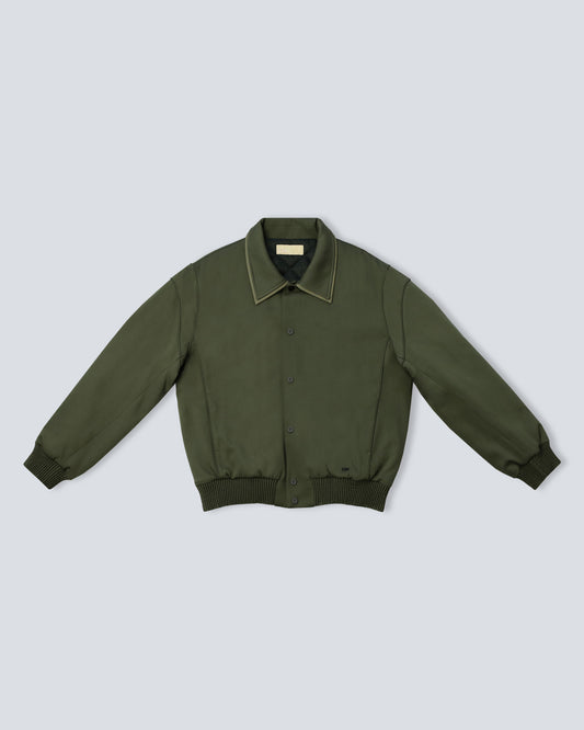 Double Collar Jacket - Olive