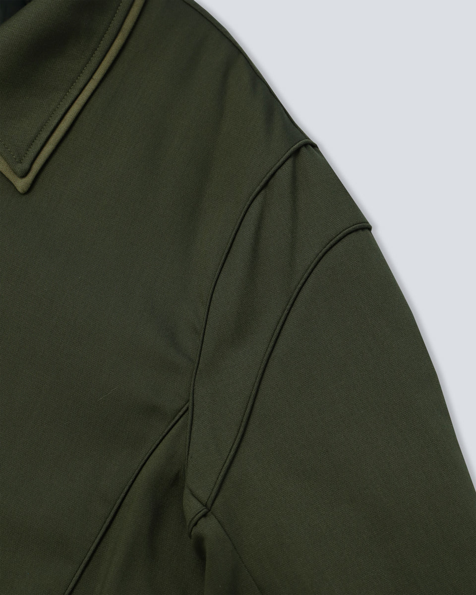 Double Collar Jacket - Olive