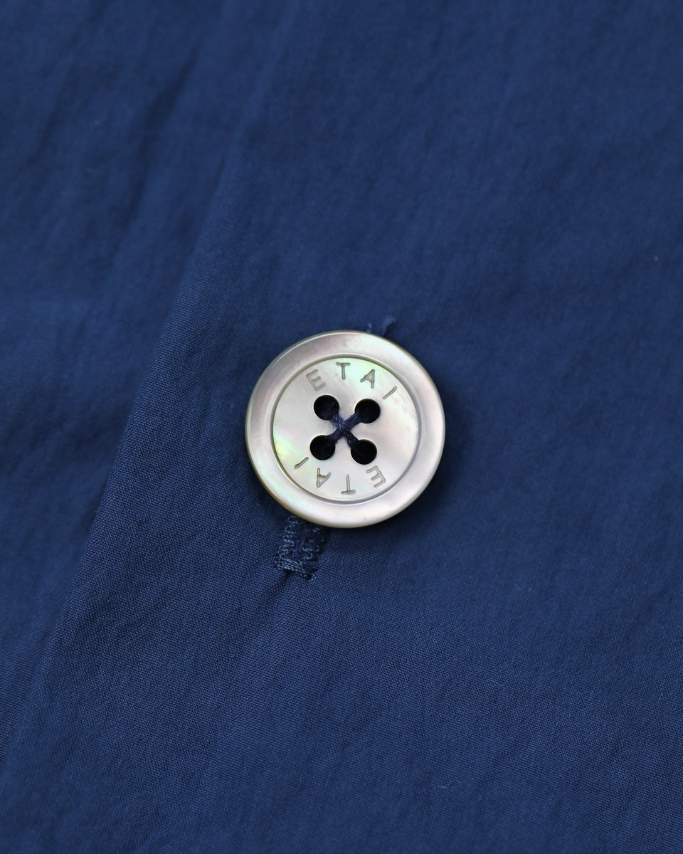 Double Pocket Pin Tuck Shirt - Blue