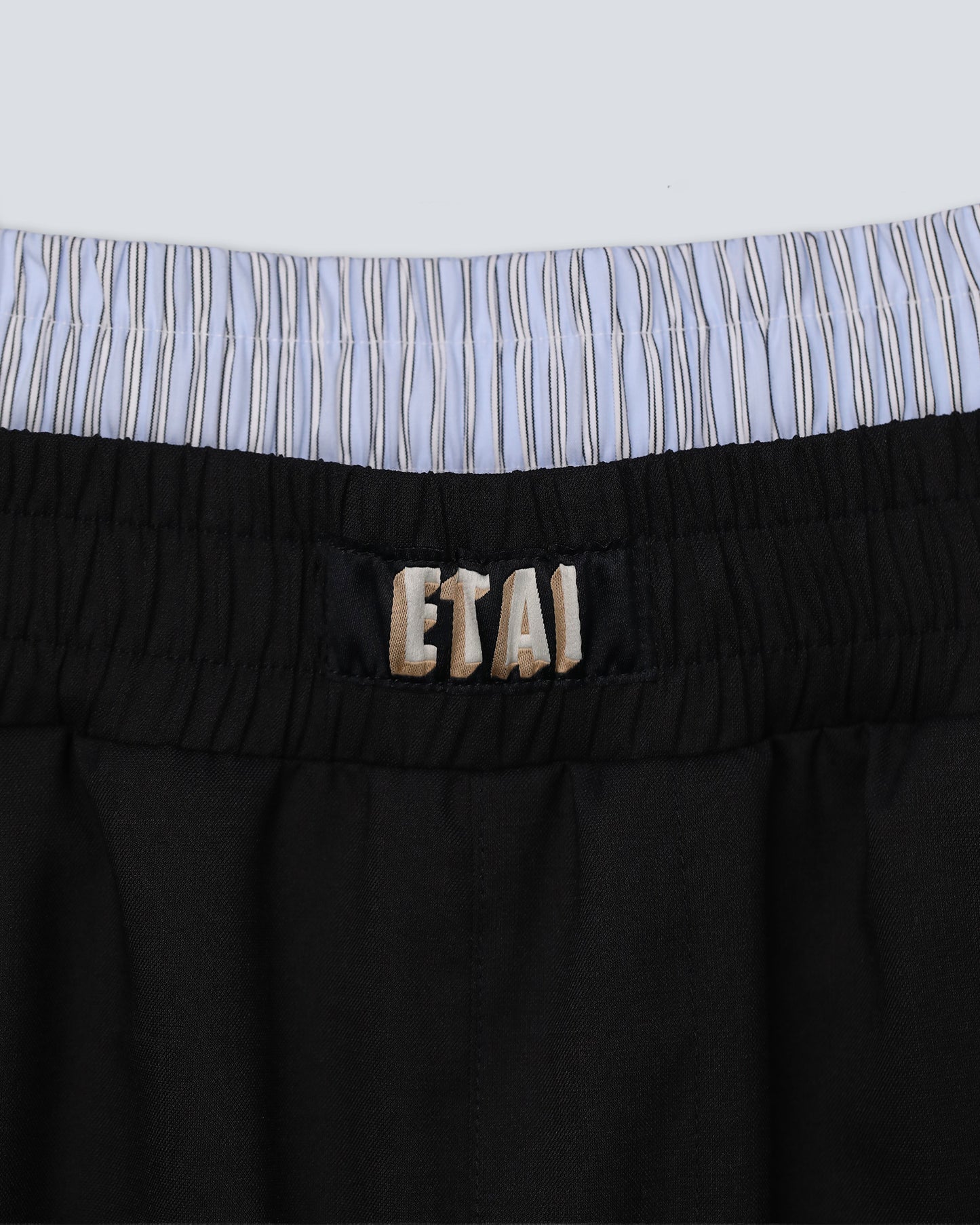 Double Waistband Short - Black