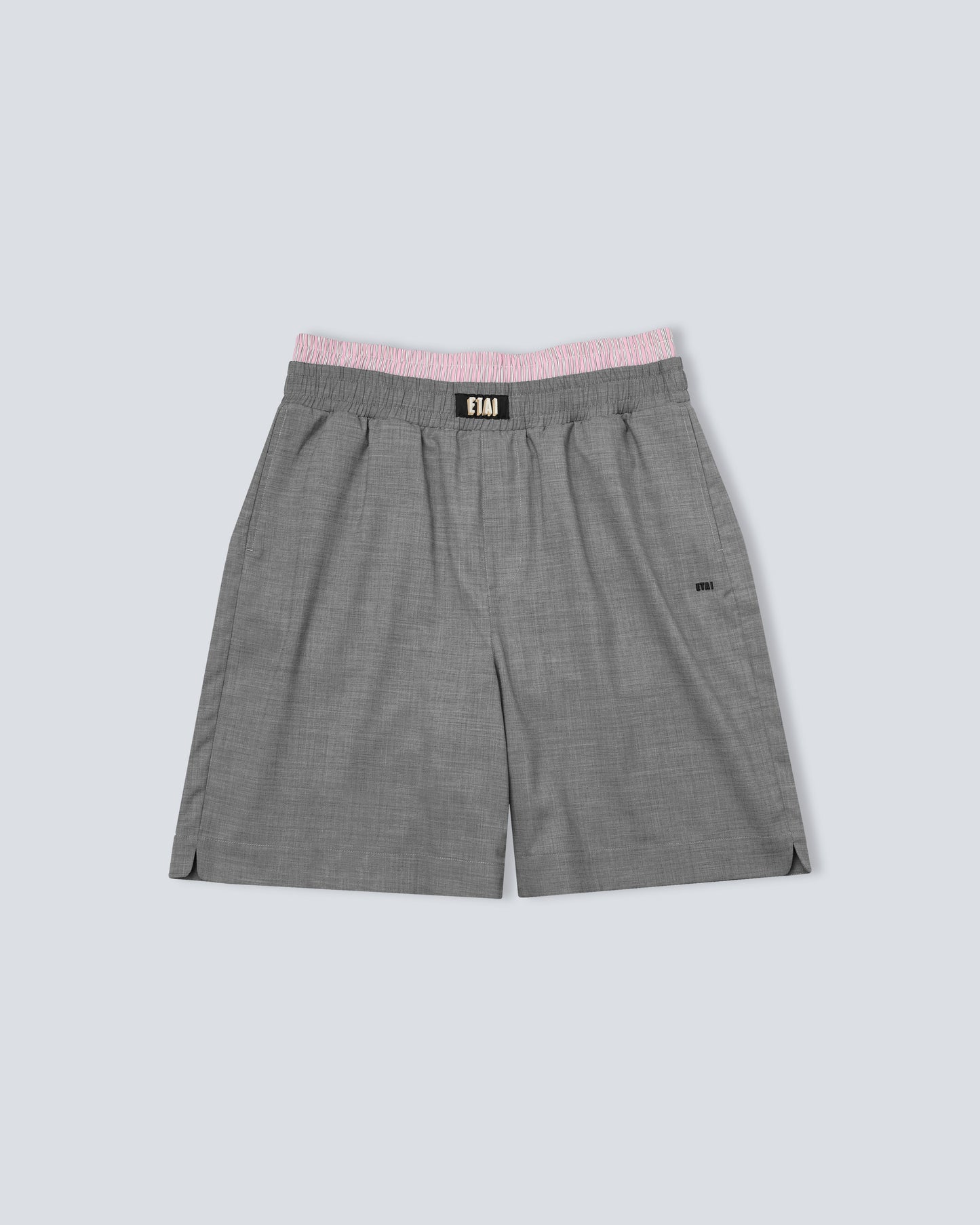 Double Waistband Short - Gray