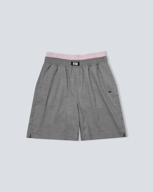 Double Waistband Short - Gray