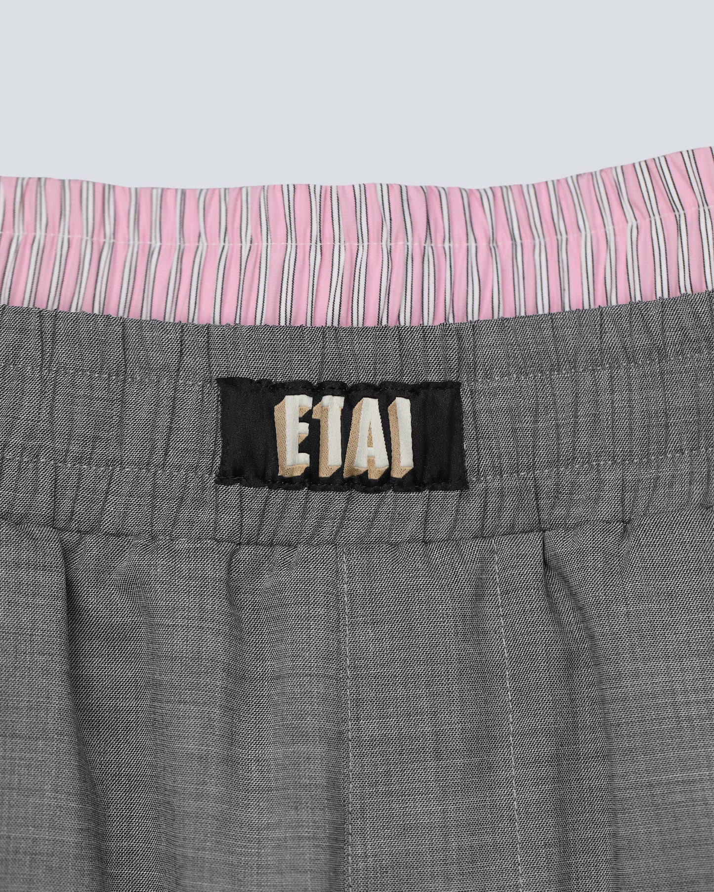 Double Waistband Short - Gray
