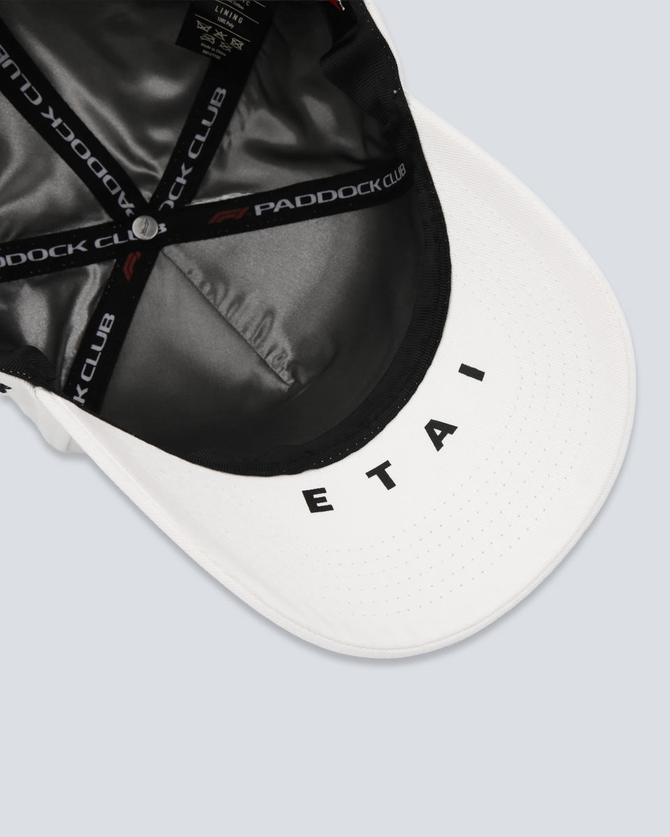 F1 ETAI Ivory Race Car 5 Panel Hat