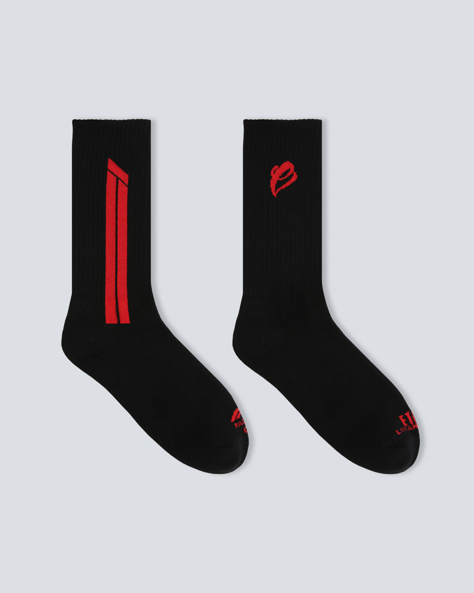 F1 ETAI Crew Socks - Black