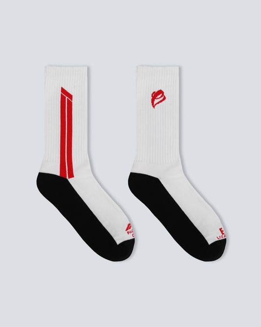 F1 ETAI Crew Socks - White