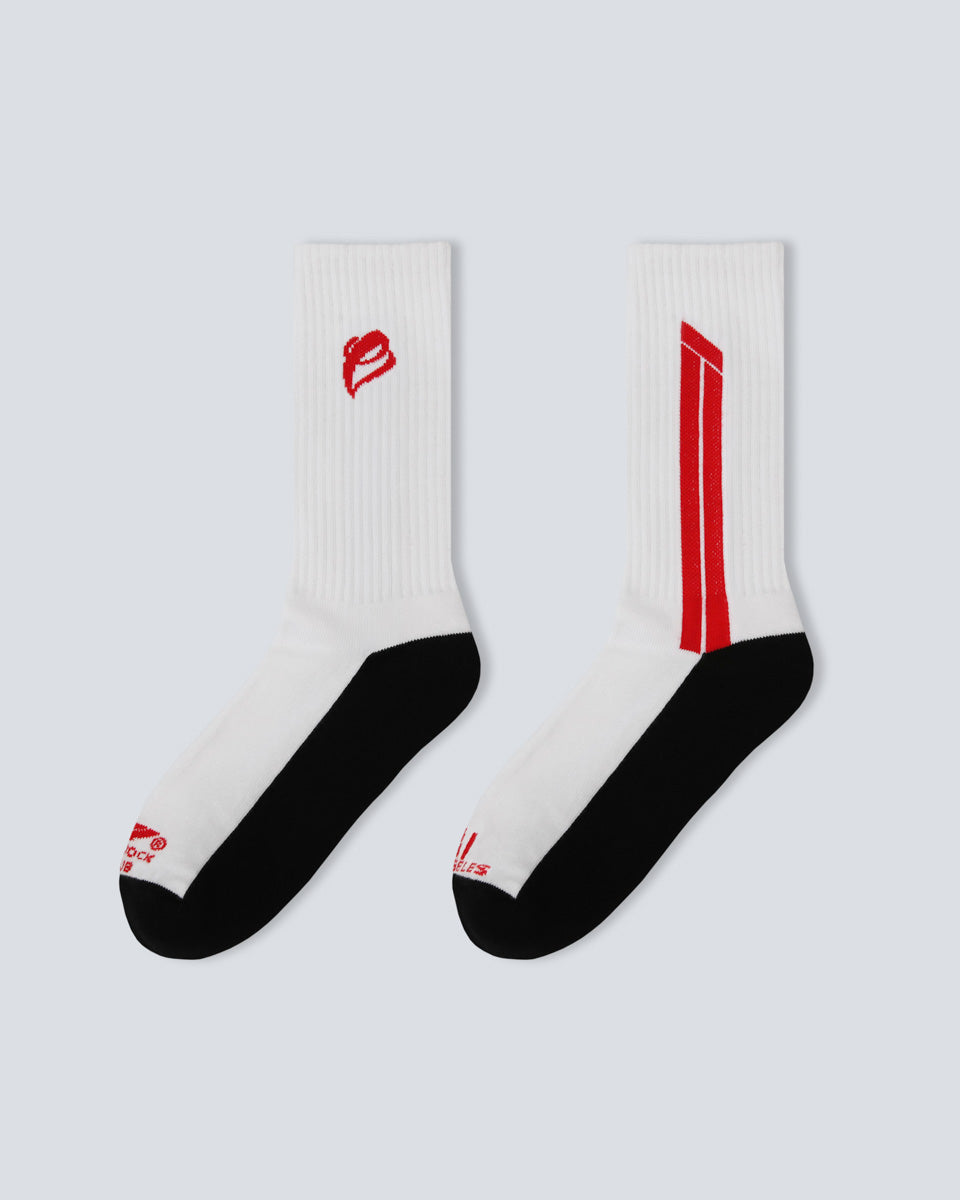 F1 ETAI Crew Socks - White