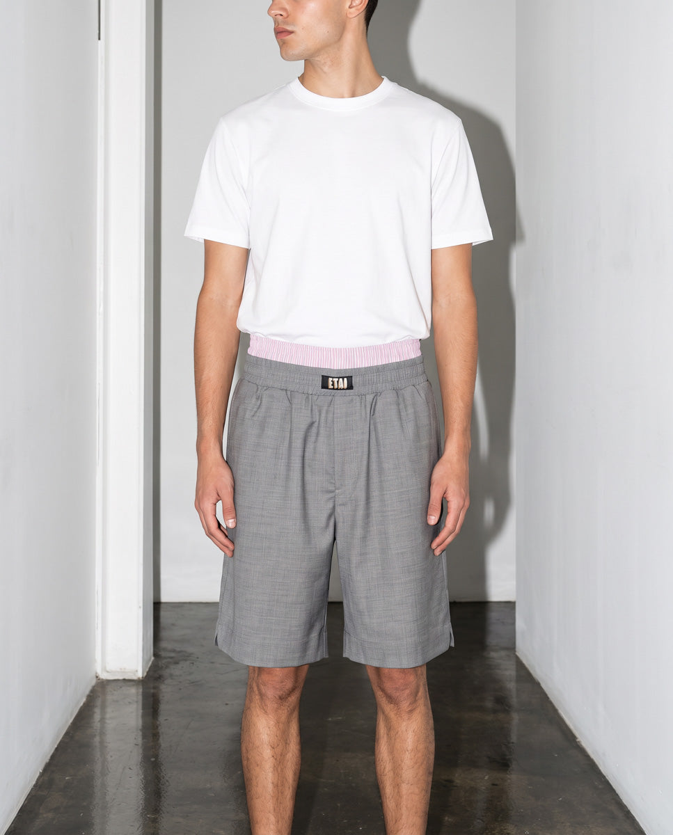 Double Waistband Short - Gray