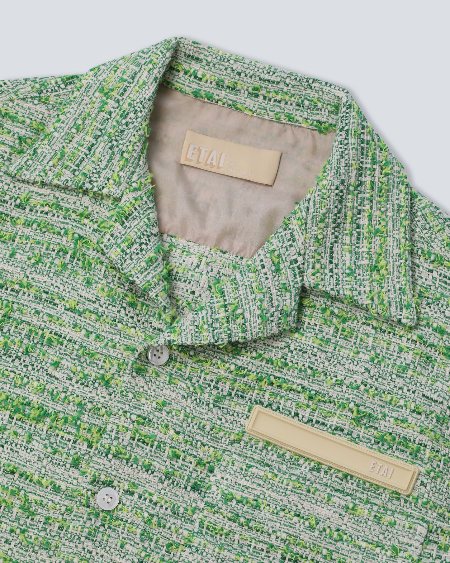 Cotton Tapestry Weave Shirt - Green