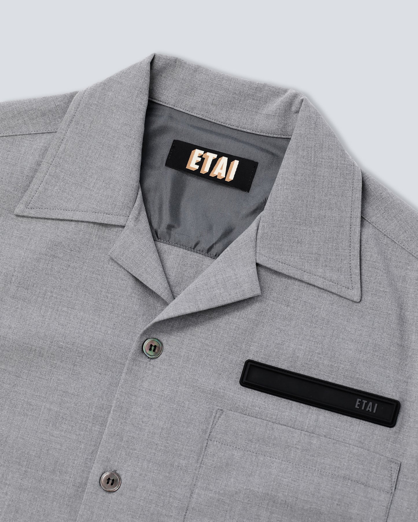 Stretch Tailoring Cloth Shirt - Gray