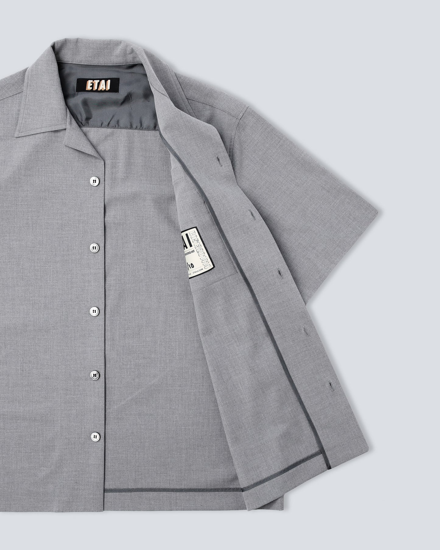 Stretch Tailoring Cloth Shirt - Gray