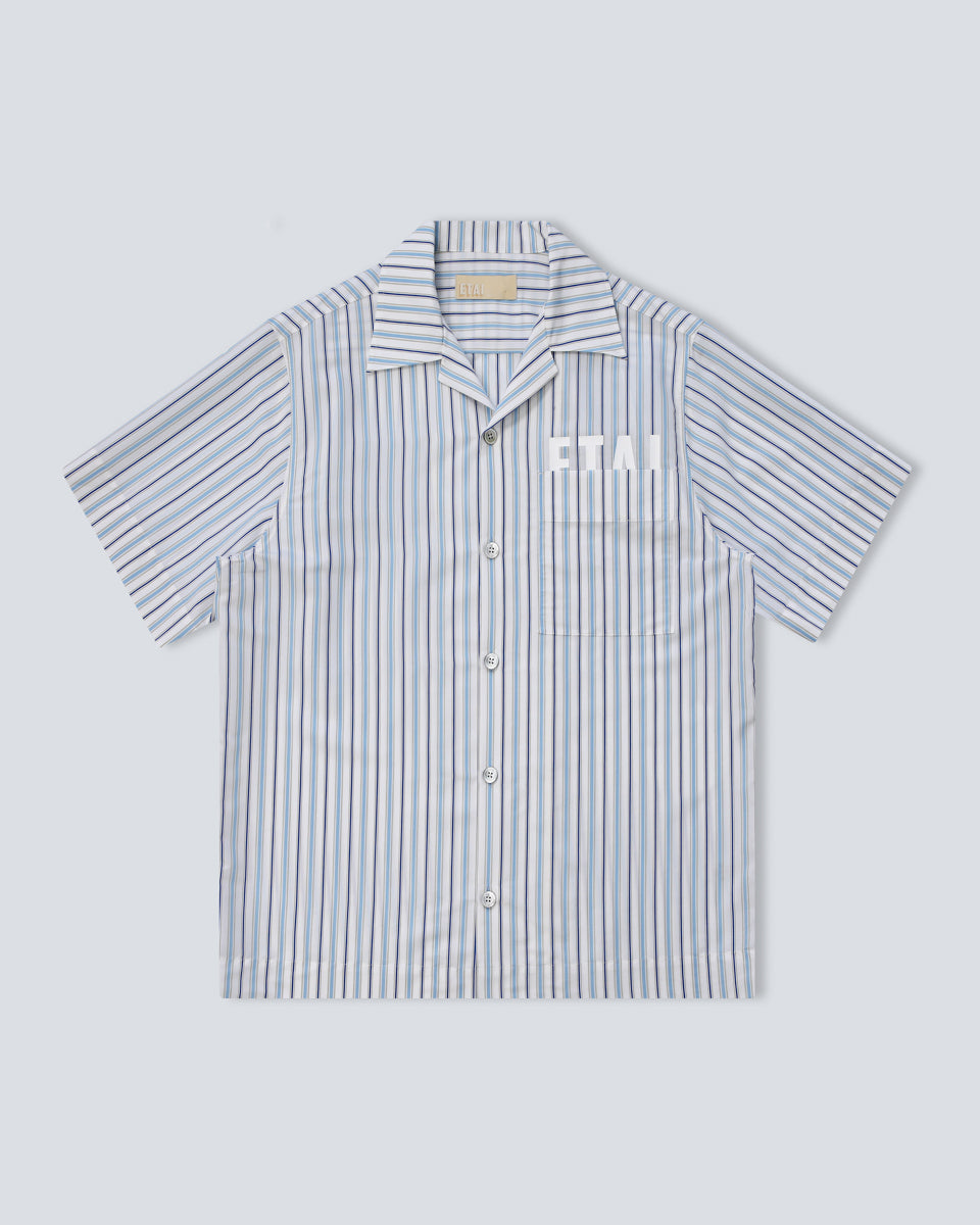 Hidden Logo Pocket Shirt - Blue