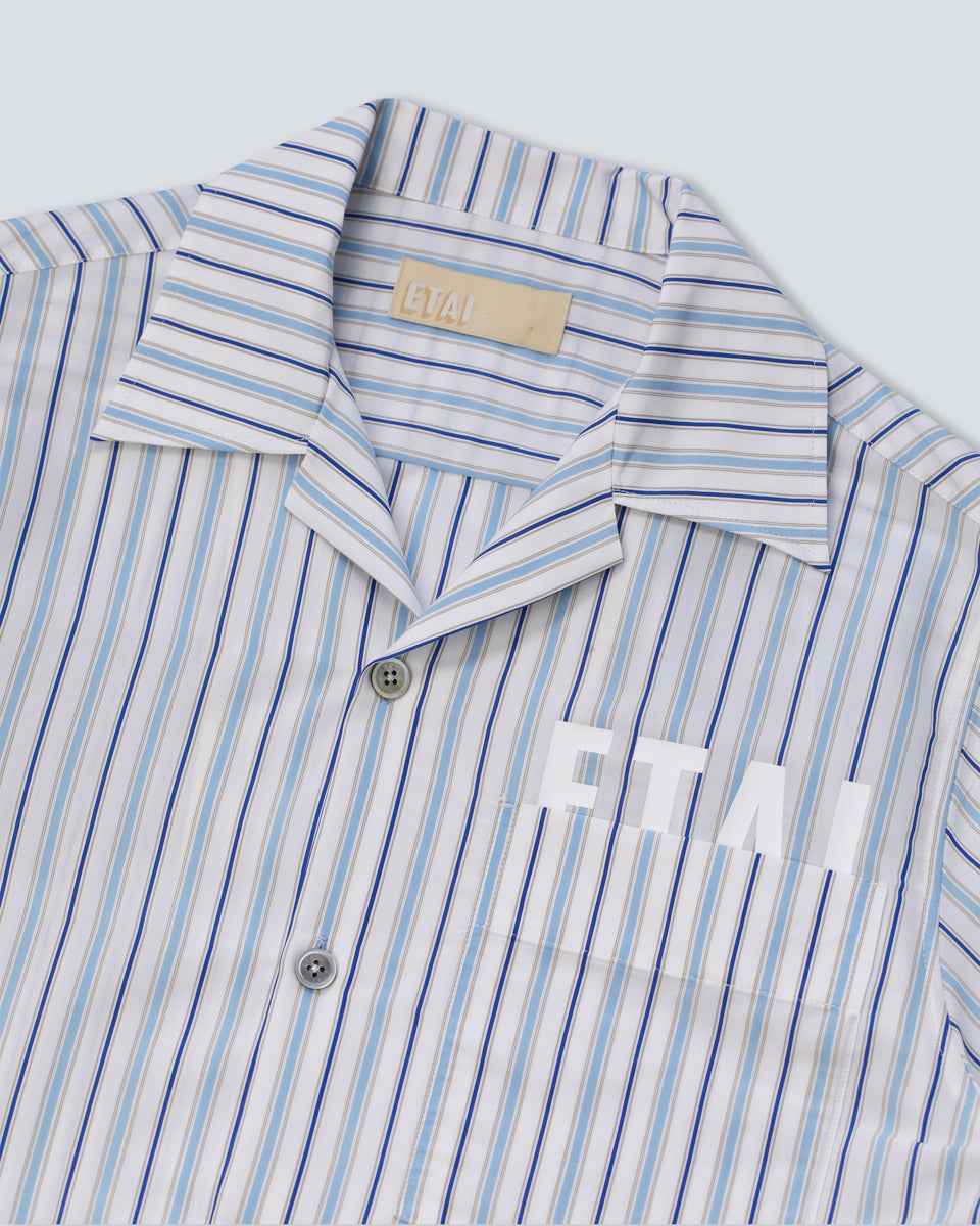 Hidden Logo Pocket Shirt - Blue