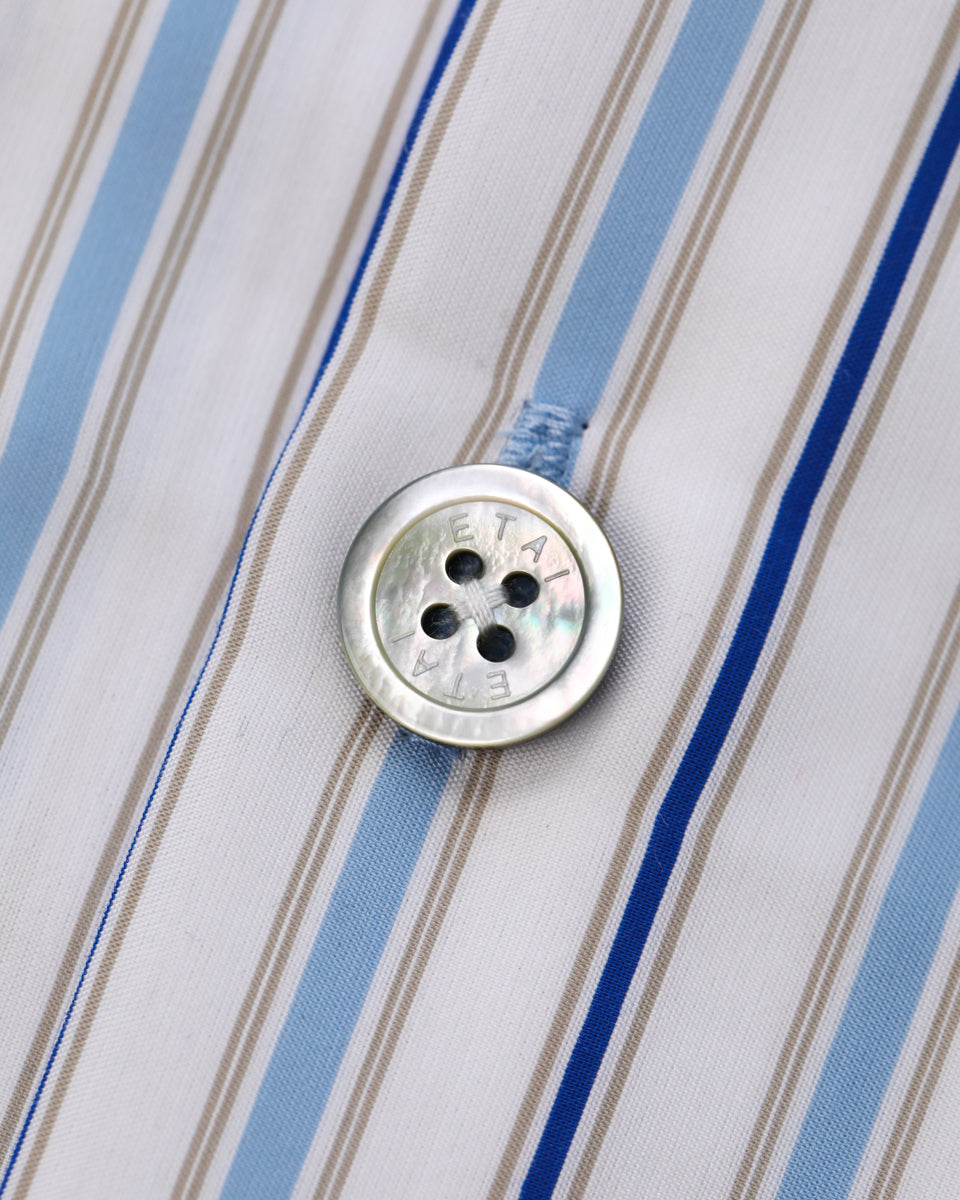 Hidden Logo Pocket Shirt - Blue