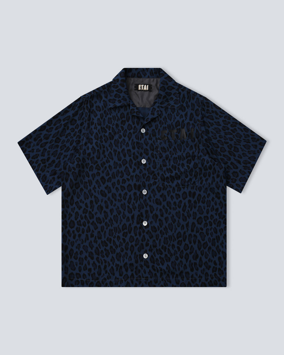 Leopard Shirt - Blue