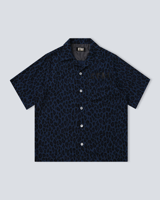 Leopard Shirt - Blue