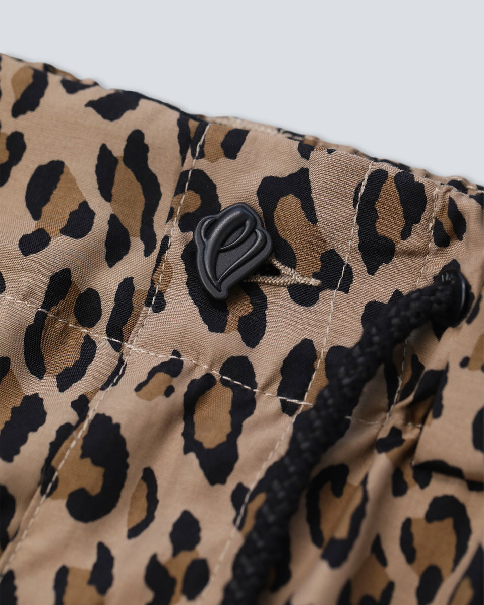 Leopard Balloon Shorts - Brown