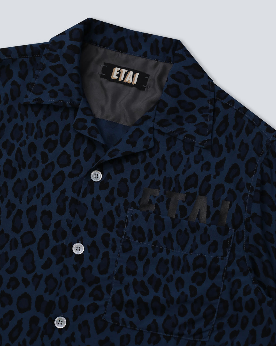 Leopard Shirt - Blue